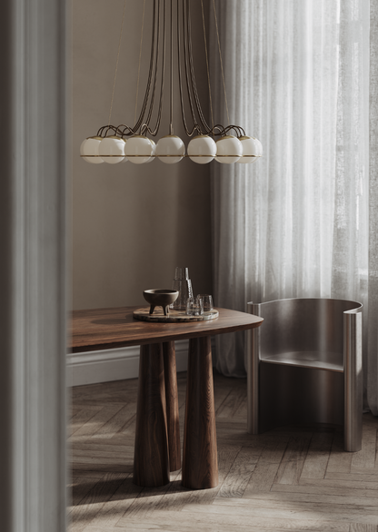 Bold Table limited edition mid-century inspired collectible dining table in walnut

Bold Table six tapered legs close-up, handcrafted in Australia