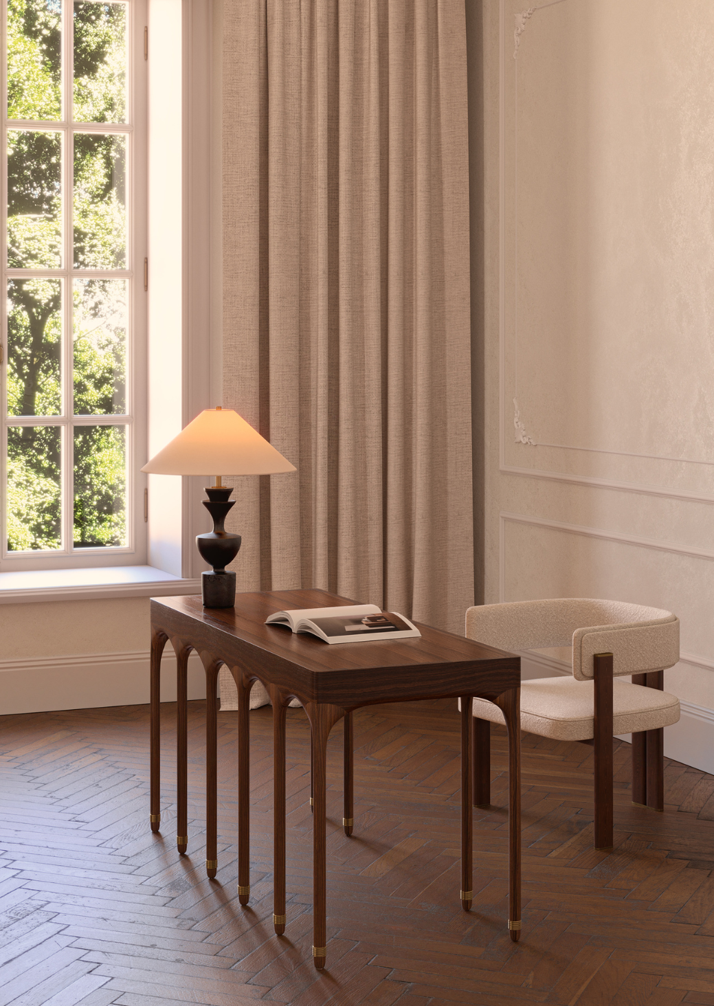 Rark Desk executive size 1800×600×740 mm, handcrafted in NSW