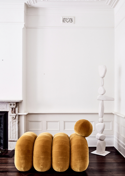 Collo Daybed – limited-edition lounge module in Ombra Rubelli Velvet