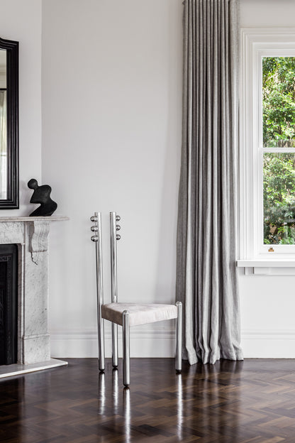 Six Variations Sphere Chair I walnut frame edition, 500×500×1250 mm