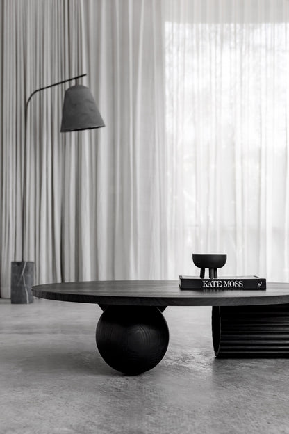 Underline Coffee Table – limited-edition fluted timber coffee table in American Oak