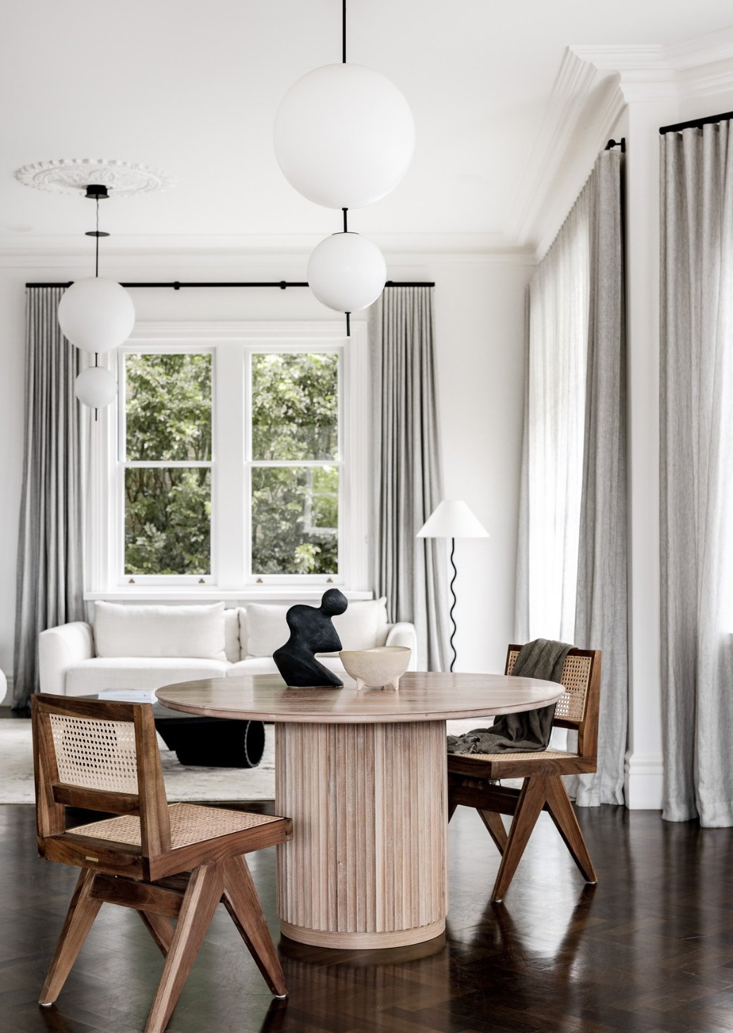 Underline Table Single – limited-edition sculptural console in American oak with hollow base