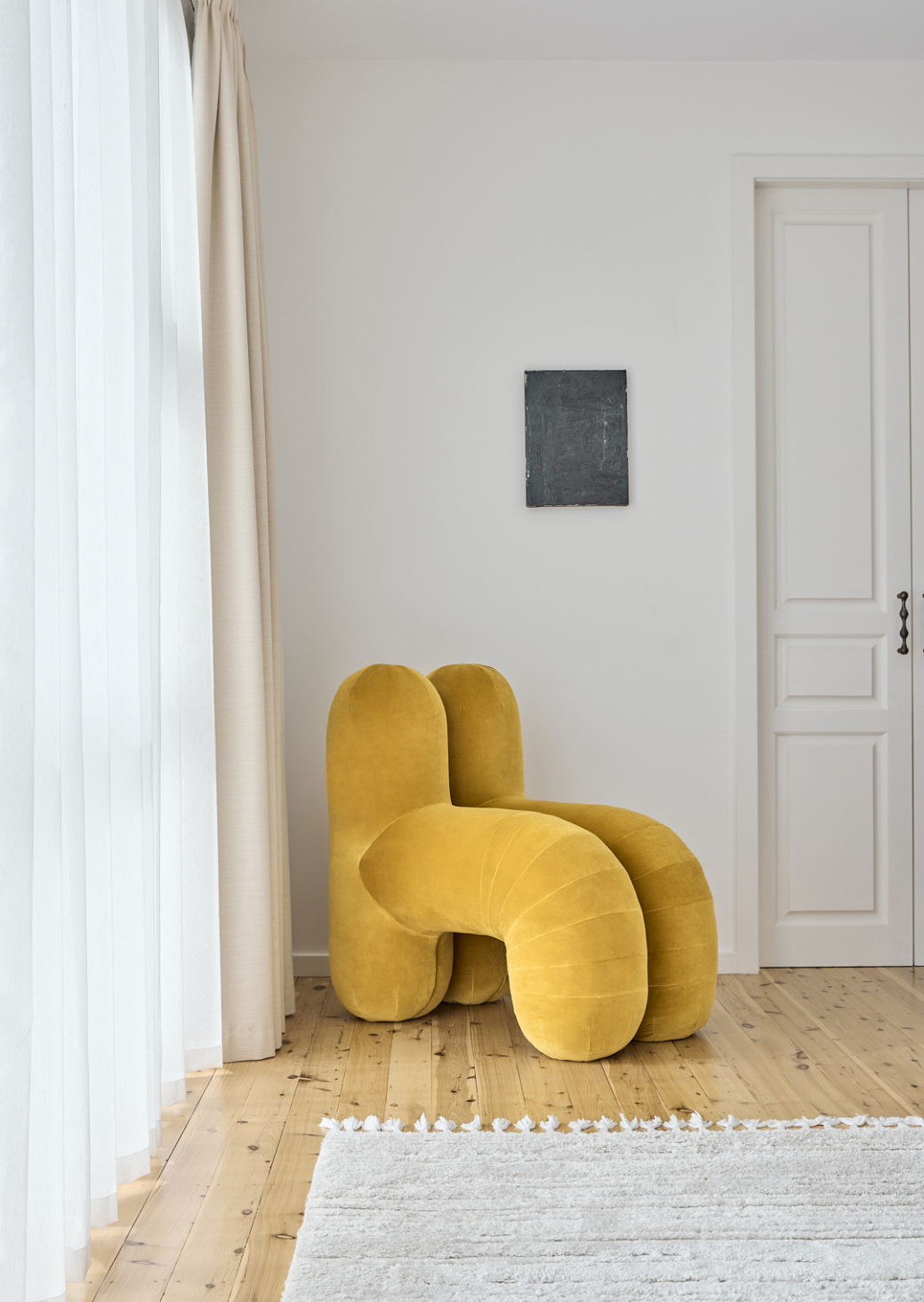 Waldo Chair – limited-edition lounge chair in Ombra Rubelli Velvet